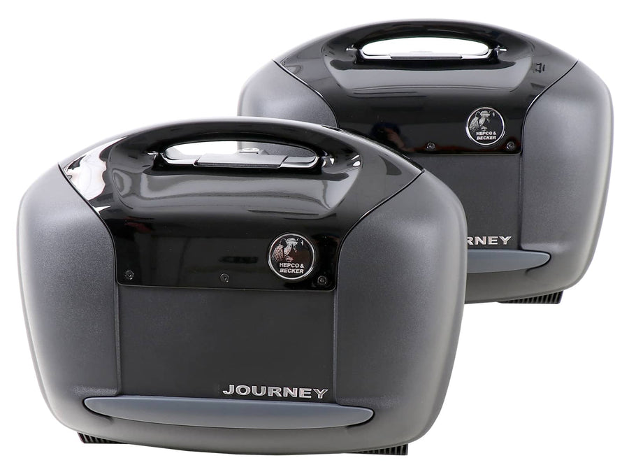 Side cases [Hepco & Becker] - Journey side cases 42 set, black cover – universal