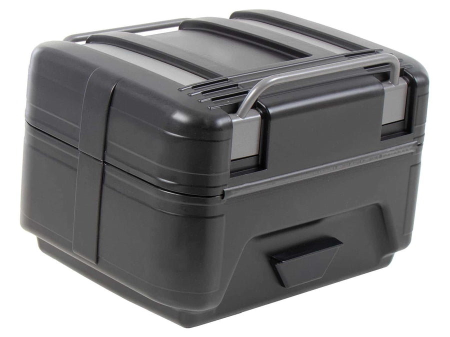Topcase [Hepco & Becker] - Gobi Black Edition with silver inlays - for topcase carriers