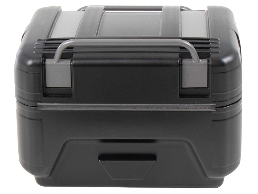 Topcase [Hepco & Becker] - Gobi Black Edition with silver inlays - for topcase carriers