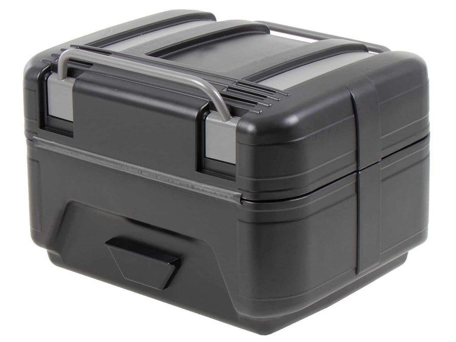 Topcase [Hepco & Becker] - Gobi Black Edition with silver inlays - for topcase carriers