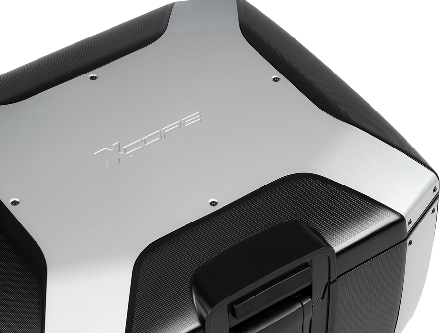 KTM 125 Duke [2017-2023] - Smartrack-Set mit Xcore Topcase silber/schwarz