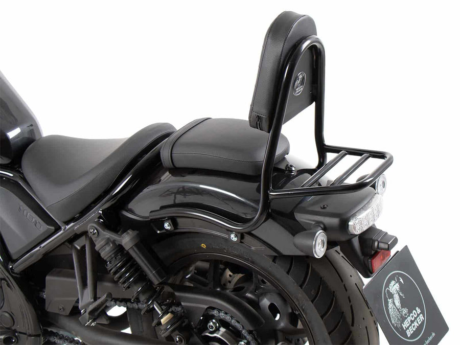 Honda CMX 1100 Rebel [2025] - Sissybar mit Gepäckbrücke schwarz glanz Rohrausführung