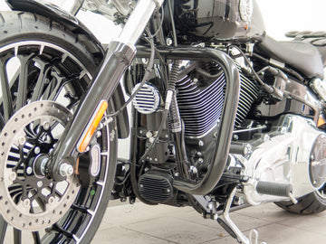 Harley Davidson Breakout (FXSB) 2013-2017 [2013-2017]-bar protecteur, grande version en tube de 38 mm, forme angulaire, noir