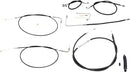 Harley Davidson FLS [LA CHOPPERS] – Standard Schwarz Vinyl Lenkerzug/Bremsleitung Kit