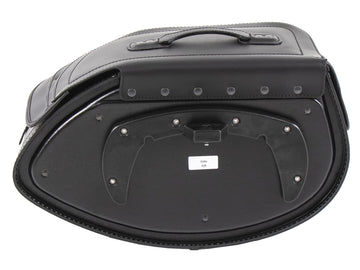 Sacoche moto [Hepco & Becker] - Cuir Buffalo noir gauche - support de sacoche tube