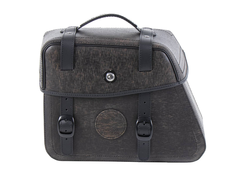 Motorcycle bag [Hepco & Becker] - Rugged side bag left brown C-Bow – C-Bow