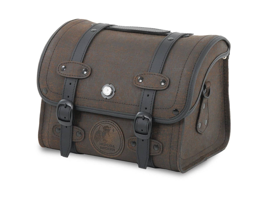 Sacoche moto [Hepco & Becker] - Smallbag Rugged 19 L - marron incl. fermeture rapide - porte-bagages