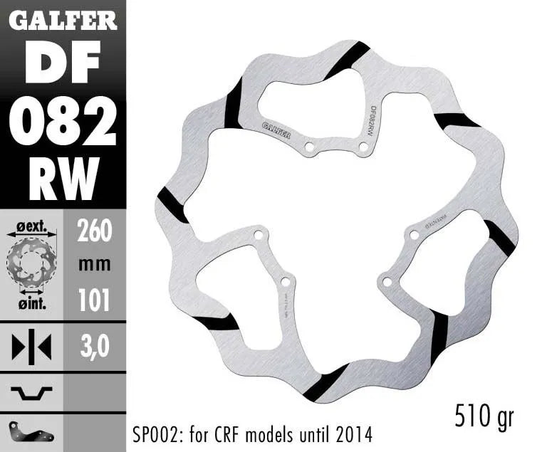 Red Moto CRF 450 RX Enduro [2017-2018, 2019-2020] - Disque de frein Oversize Wave® - photo 2