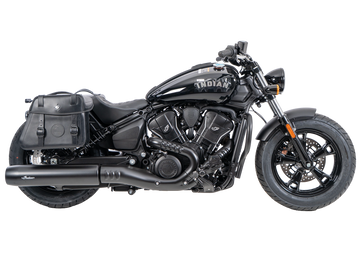 Indian Sport Scout Sixty [2026] - Set: Leather bag holder Cutout black incl. Rugged leather bags black