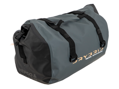 Motorradtasche [Hepco & Becker] - Drybrid Bag 50L Motorrad Gepäckrolle wasserdicht – Gurtbefestigung