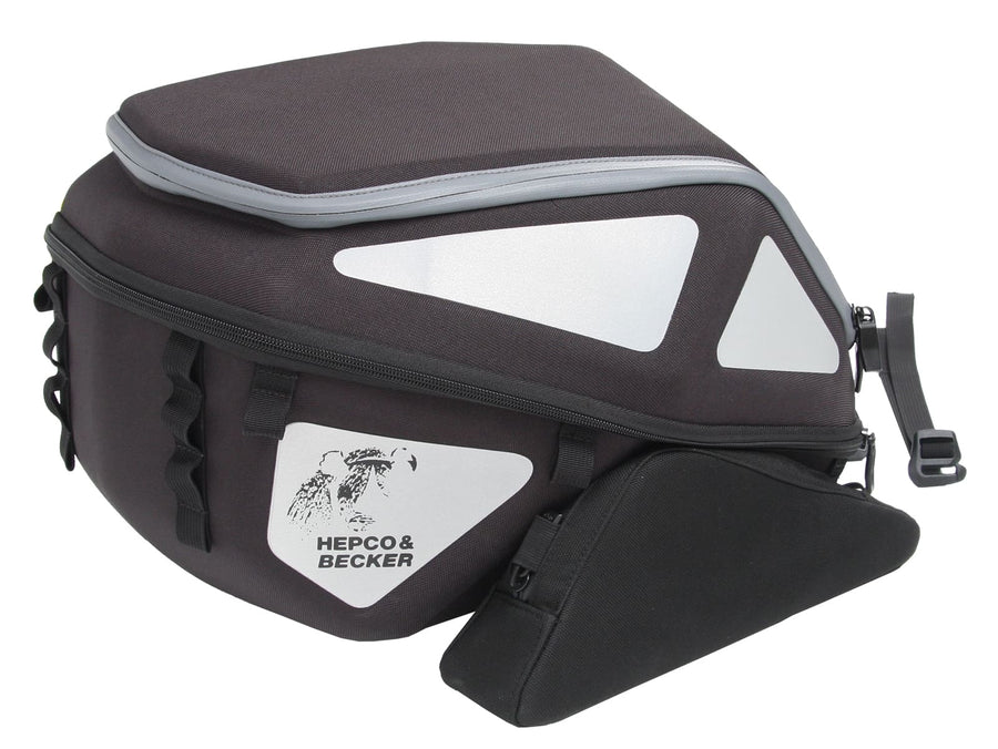 Tail bag [Hepco & Becker] - Royster rear bag tail bag with strap attachment - black/gray – Sportrack