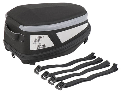 Sacoche de selle [Hepco & Becker] - Sacoche de selle Royster Rearbag Sport avec fixation par sangle - noir/gris – Sportrack
