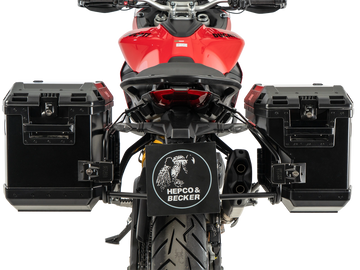 DUCATI Multistrada V2 [2025-2026] - Pannier rack set Cutout black incl. Xplorer Cutout black pannier set