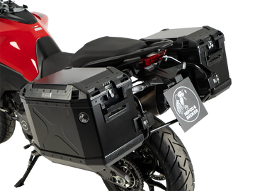 DUCATI Multistrada V2 [2025-2026] - Pannier rack set Cutout black incl. Xplorer Cutout black pannier set