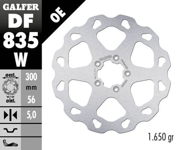 Harley-Davidson FXST 1690 Softail Standard [2015] - Wave® brake disc - surface: silver, stainless steel - picture 2