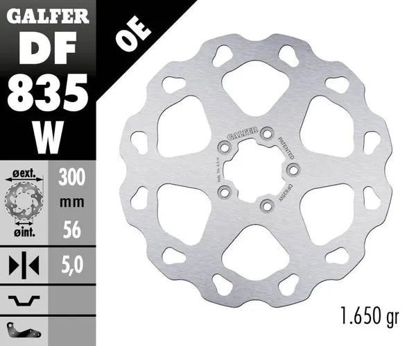 Harley-Davidson XL 883 R Roadster [2015] - Wave® brake disc - surface: silver, stainless steel - picture 4