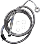 harley davidson flstc [DRAG SPECIALTIES] - Conduite de frein rallongée en acier inoxydable-1