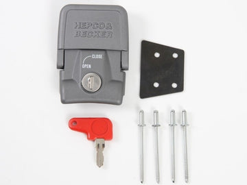 Serrure de retenue [Hepco & Becker] - Xplorer, valises latérales standard et exclusives - argent