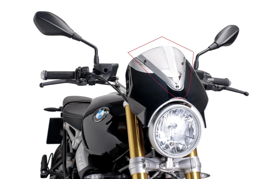 BMW R NINET URBAN S [2024] – RetroVision Windshield Visor – Transparent
