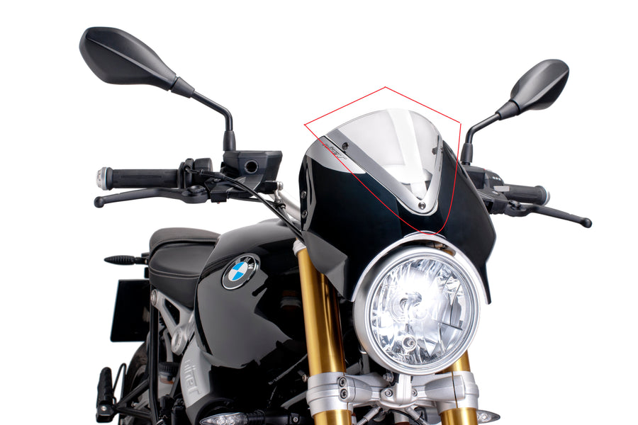 BMW R NINET URBAN S [2024] – RetroVision Windshield Visor – Transparent