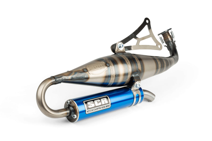 Aprilia SR Netscaper 50 2T LC - Pot d'échappement Handmade 70 bleu