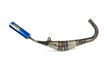 Fantic XM 50 2T - Auspuff Handmade 50-70 blau