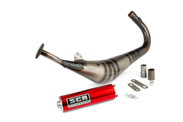 Fantic XM 50 2T - Auspuff Handmade 50-70 rot