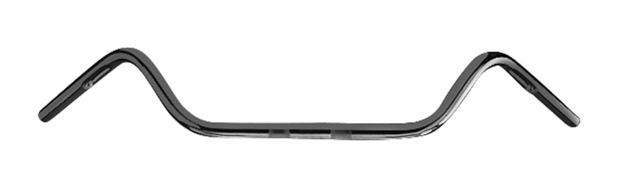 Motorradlenker Ø 25 - Lenker für Chopper und Cruiser 885 mm breit, schwarz