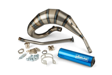 Derbi Senda R X-Treme Enduro '05 - '10 50 2T D50B0 - Auspuff Cross HM Blau
