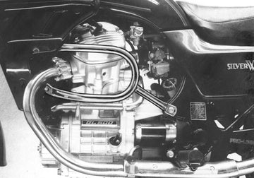 Honda CX 500/650 (également E + C) + GL 500/650 avec cache radiateur en aluminium - barre de protection