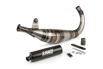 Beta RR Enduro 50 2T - Auspuff S Race 85-100 Low-Mount Schwarz