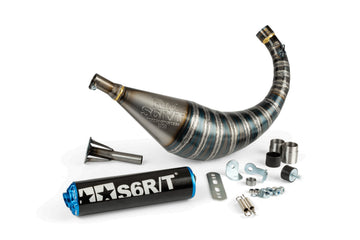 Peugeot XPS-Enduro 50 2T AM6 - Auspuff R/T 70 - 80 Schwarz / Blau