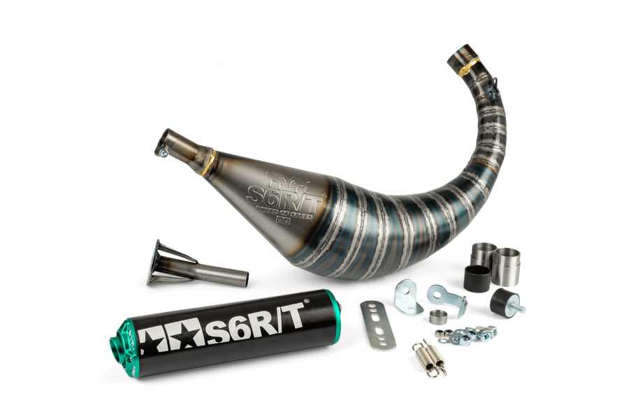 Beta RR Enduro 50 2T - Exhaust R/T 70 - 80 Black / Turquoise