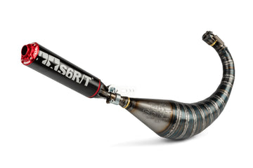 Aprilia SX SM 50 2T D50B0 [2007–] - Exhaust R/T 70-80 Black Red