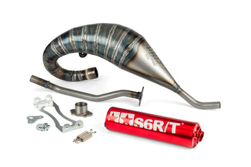 Aprilia RX 50 2T D50B1 [2006–] - Pot d'échappement 70-80 Montage Haut Rouge