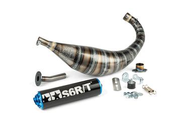Derbi Senda DRD Racing SM 50 2T D50B0 [2012–] - Auspuff 80-90 Schwarz / Blau