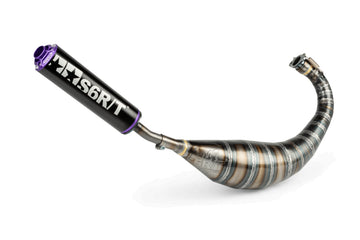 Derbi Senda X-Treme SM '05 - '10 50 2T D50B0 - Auspuff 80-90 Schwarz / Lila