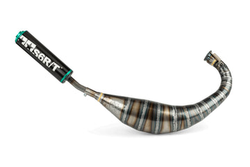 Derbi Senda R X-Treme Enduro '05 - '10 50 2T D50B0 - Auspuff 80-90 Schwarz / Türkis