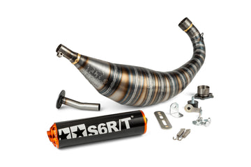 Derbi Senda R X-Race Trail '05 - '10 50 2T D50B0 - Auspuff R/T Schwarz Orange