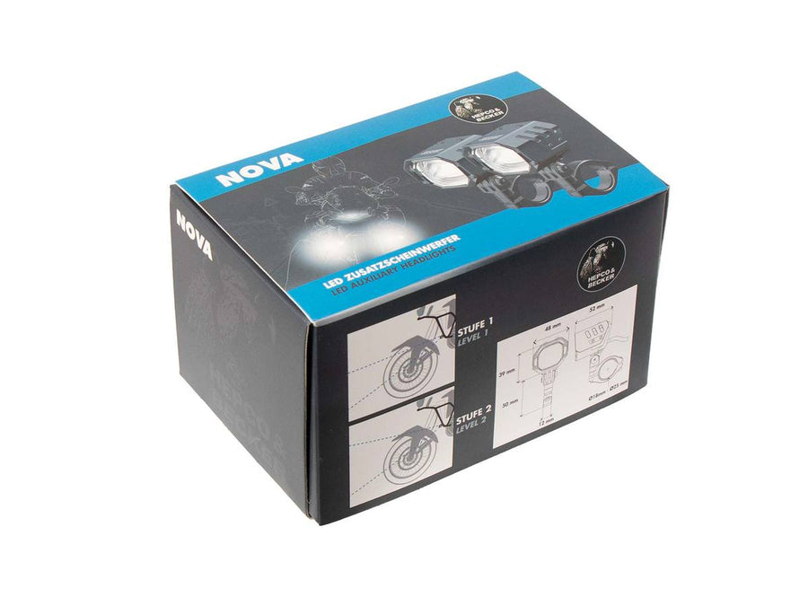 Aprilia TUAREG 660 [2025-] - NOVA LED ZUSATZSCHEINWERFER SET schwarz