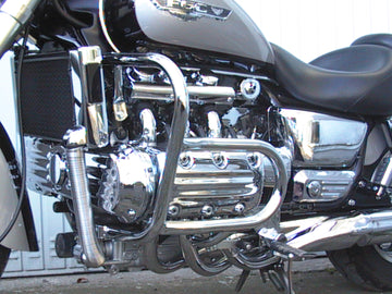 Honda F6C (Valkyrie) [1996-2001] - barre de protection, grande version en tube 30 mm, 2 tlg., Avec protection contre la tête de culasse