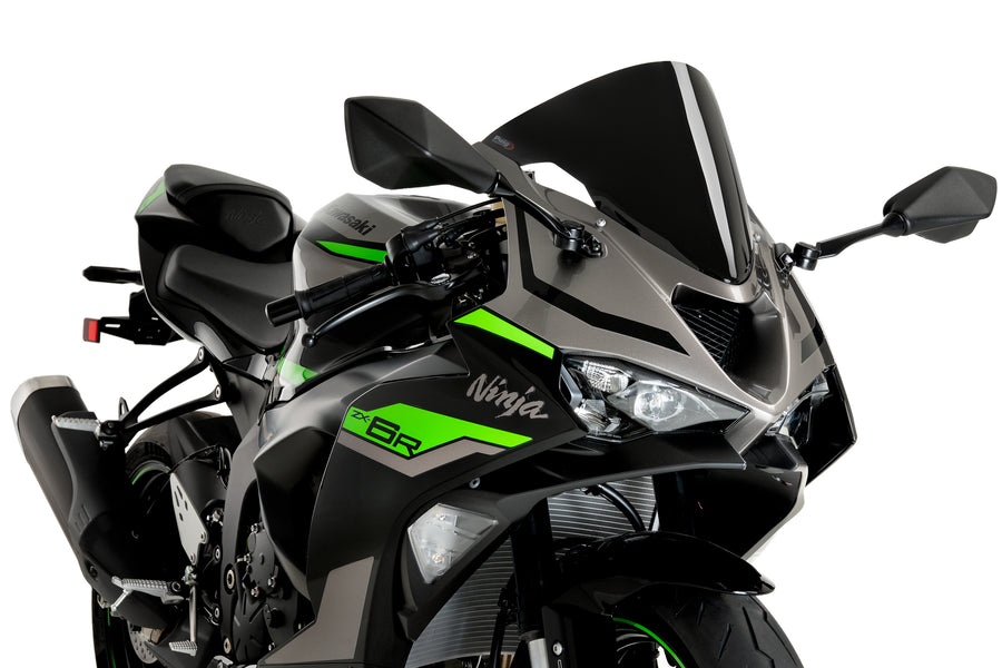 KAWASAKI ZX-6R NINJA [2025] – Bulle R-Racer – Noir