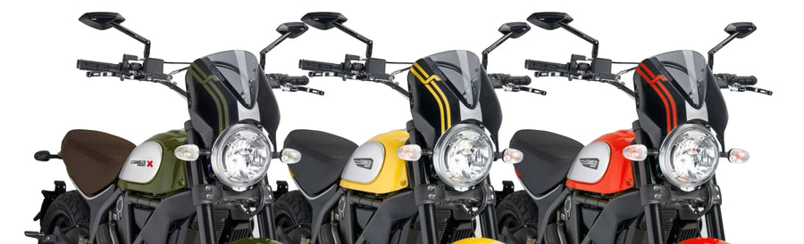 DUCATI SCRAMBLER 800 ICON DARK [2025] – RetroVision windshield visor