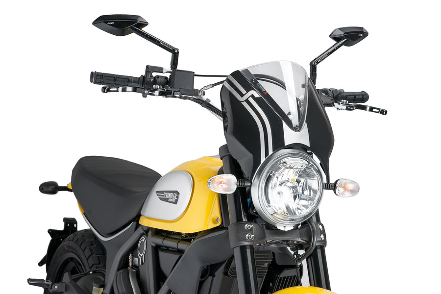 DUCATI SCRAMBLER 800 ICON DARK [2025] – RetroVision Windschild Visier – Getönt
