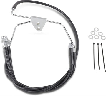 harley davidson flhtcui [DRAG SPECIALTIES] - Extended Black Vinyl Brake Line Kit - 0