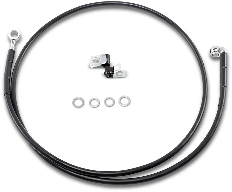 Harley Davidson FXSTS [DRAG SPECIALTIES] - Kit de conduite de frein en vinyle noir étendu