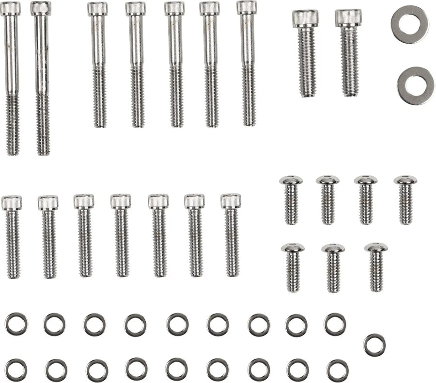 Harley Davidson Flst [DRAG SPECIALTIES] - Kit de boulons de couvercle primaire/derby/inspection intérieur et extérieur