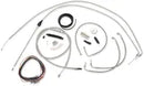 Harley Davidson Flhtcui [LA CHOPPERS] – Komplettes Edelstahl-geflochtenes Lenkerzug-/Bremsleitungs-Kit