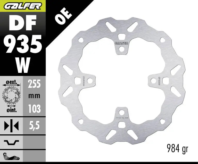 Triumph Tiger Sport 660 ABS [2022-2026] - BRAKE DISC FIXED WAVE – Picture 1