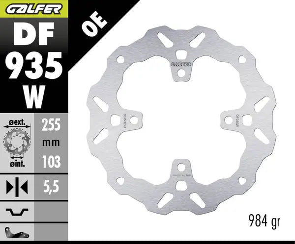 Triumph Tiger Sport 660 ABS [2022-2026] - BRAKE DISC FIXED WAVE – Picture 2